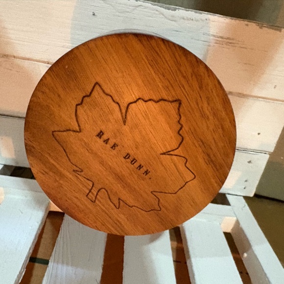 Rae Dunn Cozy Red Canister with Wooden Lid - Picture 2 of 2